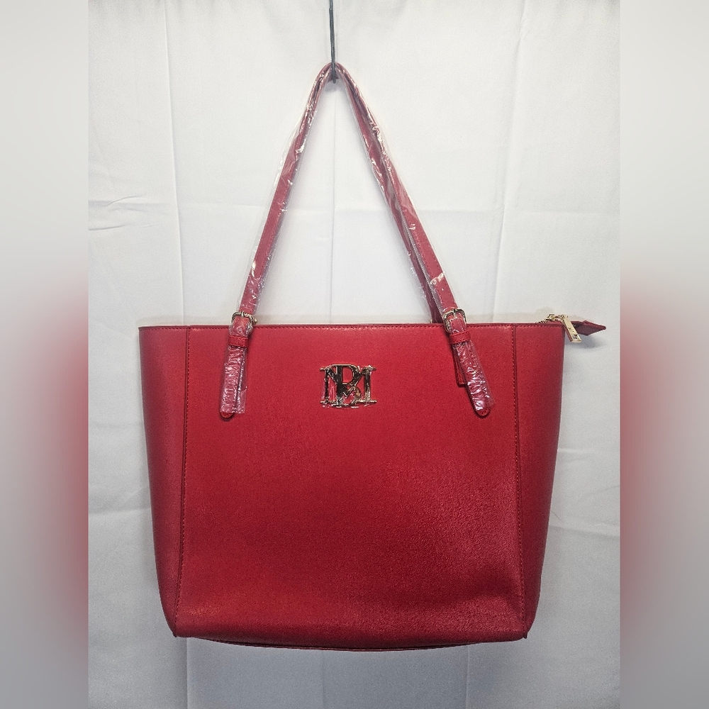 NWT Bagdley Mischka Red Tote Bag